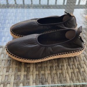 Cole Haan Black Leather Esparilles